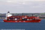 ID 6124 FRISIA KIEL (1998/25406grt/IMO 9302437, ex-CAP DOUKATO) inbound to Melbourne, Australia.